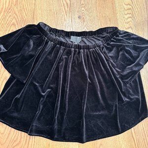 Velvet Off-Shoulder Anthropologie Top, Sz. M